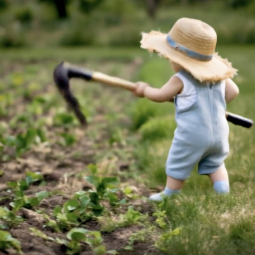 Transforme ton bébé en mini agriculteur